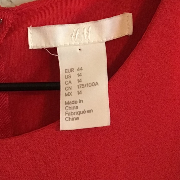 NWOT - H&M sleeveless cutout sides red dress - Picture 6 of 7